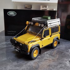 1:18 Scale Kyosho Land Rover Defender 90 Camel Trophy Metal Diecast Model Car