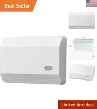 Modern White Door Chime for Front and Rear Alerts - Easy Installation