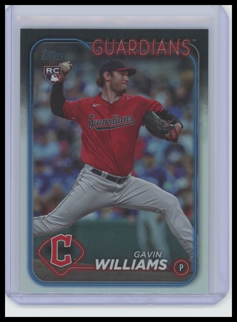 2024 Topps #242 Gavin Williams Rainbow Foil Cleveland Guardians