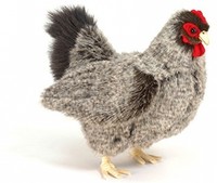 Grey Hen Plush Soft Toy By Hansa. 30cm. 5622 Grey Hen Plush Soft Toy By Hansa. 30cm. 5622