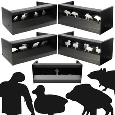 Air Rifle Target Pellet Magnetic Knockdown Steel Self Reset Trap Duck Zombie