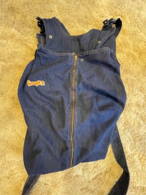 VTG Snugli Original Baby Carrier Navy Blue Denim