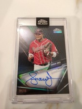 2021 Topps Chrome Black ANDRUW JONES On-Card AUTO /99 BRAVES HOF 2026 Class