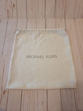 Michael Kors White Drawstring Dustbag for Women with Logo Designer Theme 12x13