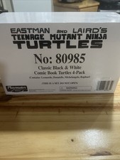 A826 Playmates TMNT Teenage Mutant Ninja Turtles Classic B W 4 Pack Comic Figure