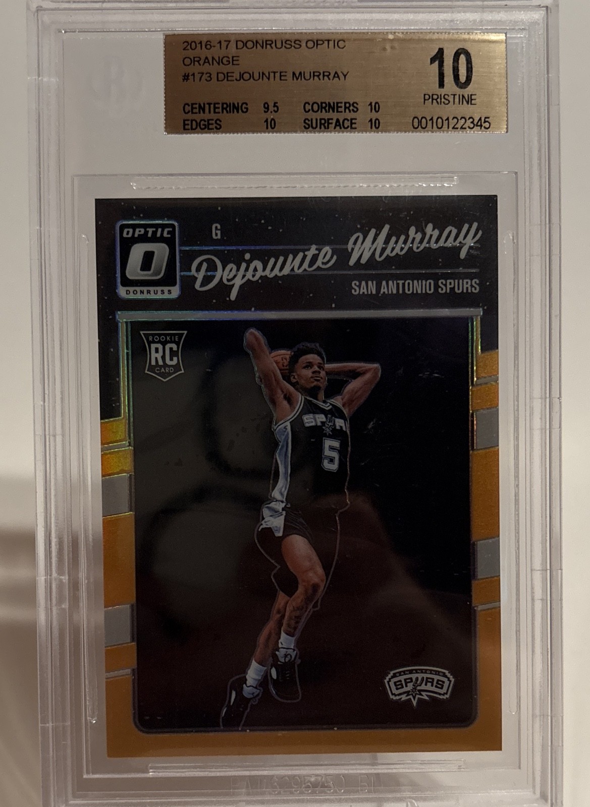 2016-17 Panini Donruss Optic - Dejounte Murray #173 Gold Prizm /199 (RC)
