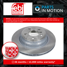 Image of 2x Brake Discs Pair Vented Rear 330mm 43907 Febi Set 34216792233 34216864899 New