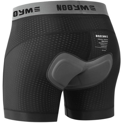 NOOYME Herren Radhose XL - Schnelltrocknende Fahrradunterhose mit 4D Sitzpolster