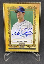 WILL CLARK 2025 Topps Gilded Giants AUTO EMERALD GALLERY OF GOLD FRAME  PR#/25