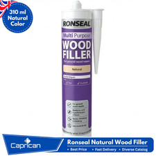 Image of Natural Wood Filler 310ml Cartridge Flexible Interior Exterior Repair Seal Stain