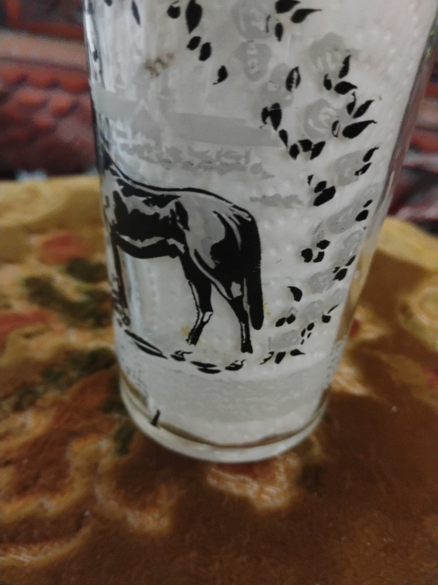 1938 Kentucky Derby Water Glass Number One Of 16 Sample Glasses