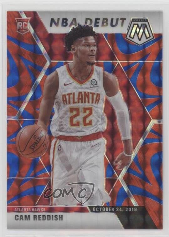2019-20 Panini Mosaic NBA Debut Reactive Blue Prizm Cam Reddish #271 01t3