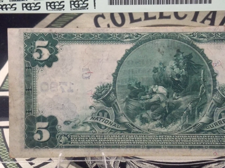 1902 $5 National Currency Bank Note *RICHMOND* KY Fr#601 PCGS XF40 CH#1790 ECC&C - Image 4 of 4