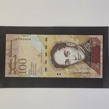 VENEZUELA 100 Bolivares 2015 Banknote, P-93i UNC (Lot #2216)