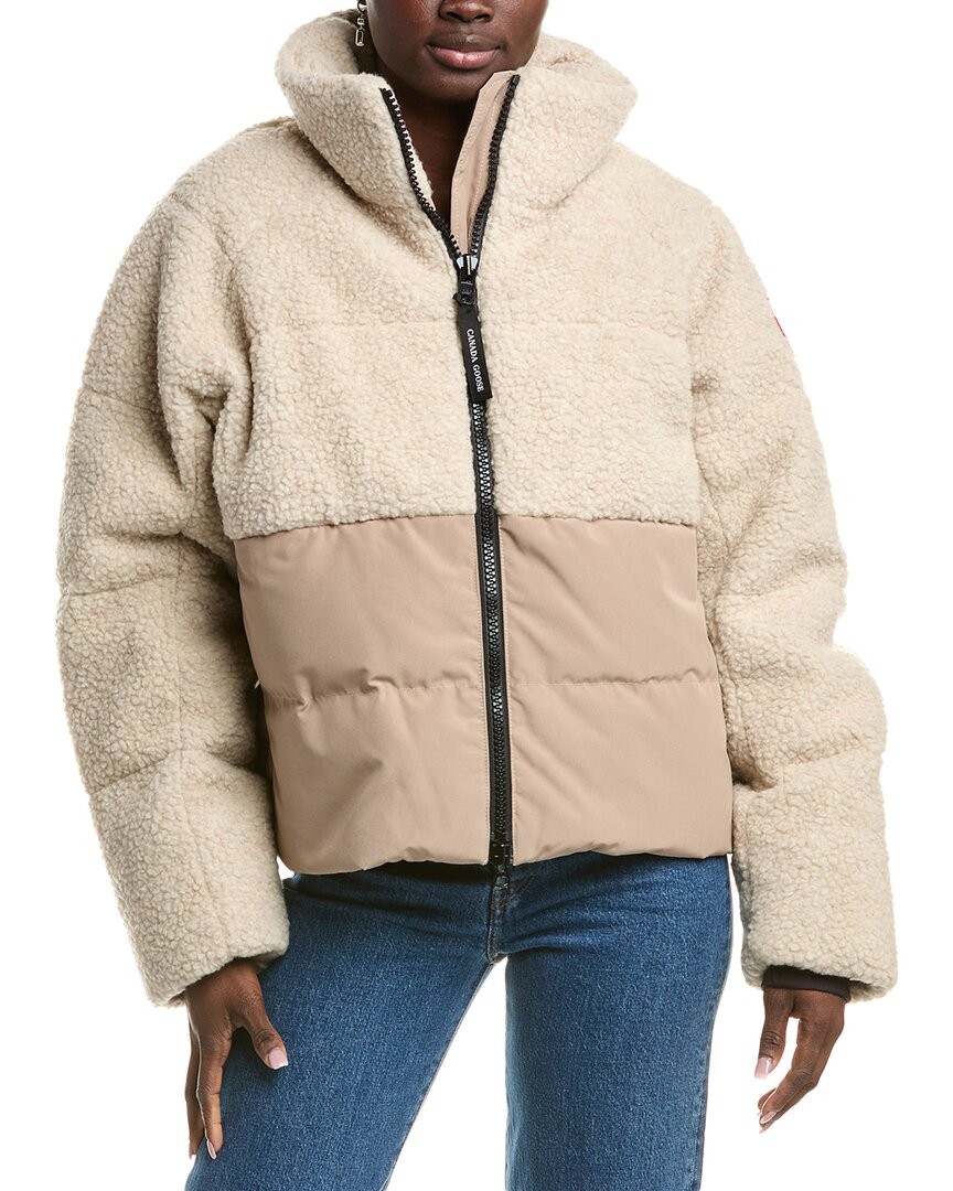 Canada Goose Elora Wool-Blend Puffer Jacket Women's  L thumbnail 3