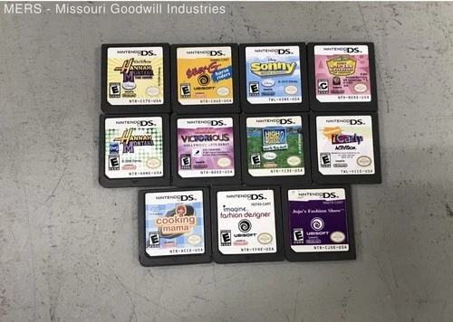 Lot Of 10 Nintendo DS Game Cartridges