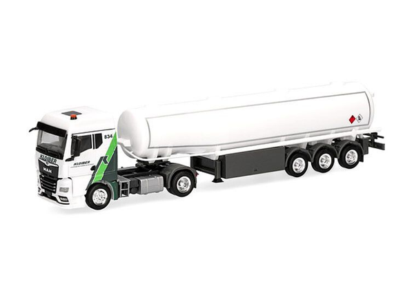 Herpa - MAN TGX GM 4X2 Mit 3-Achs-Benzintank Kloiber - 1/87 - HER952033-image