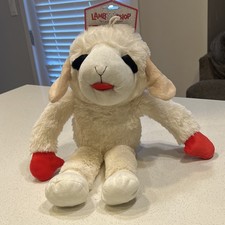 Multipet Lamb Chop Plush Stuffed Dog Toy, Medium, Model LAMBCHOP