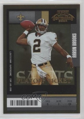 2004 Playoff Contenders Playoff Ticket 81/150 Aaron Brooks #61 0a3