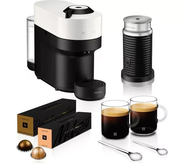 NESPRESSO by Krups Vertuo Pop Barista Bundle XN920141 Smart Kaffeevollautomat