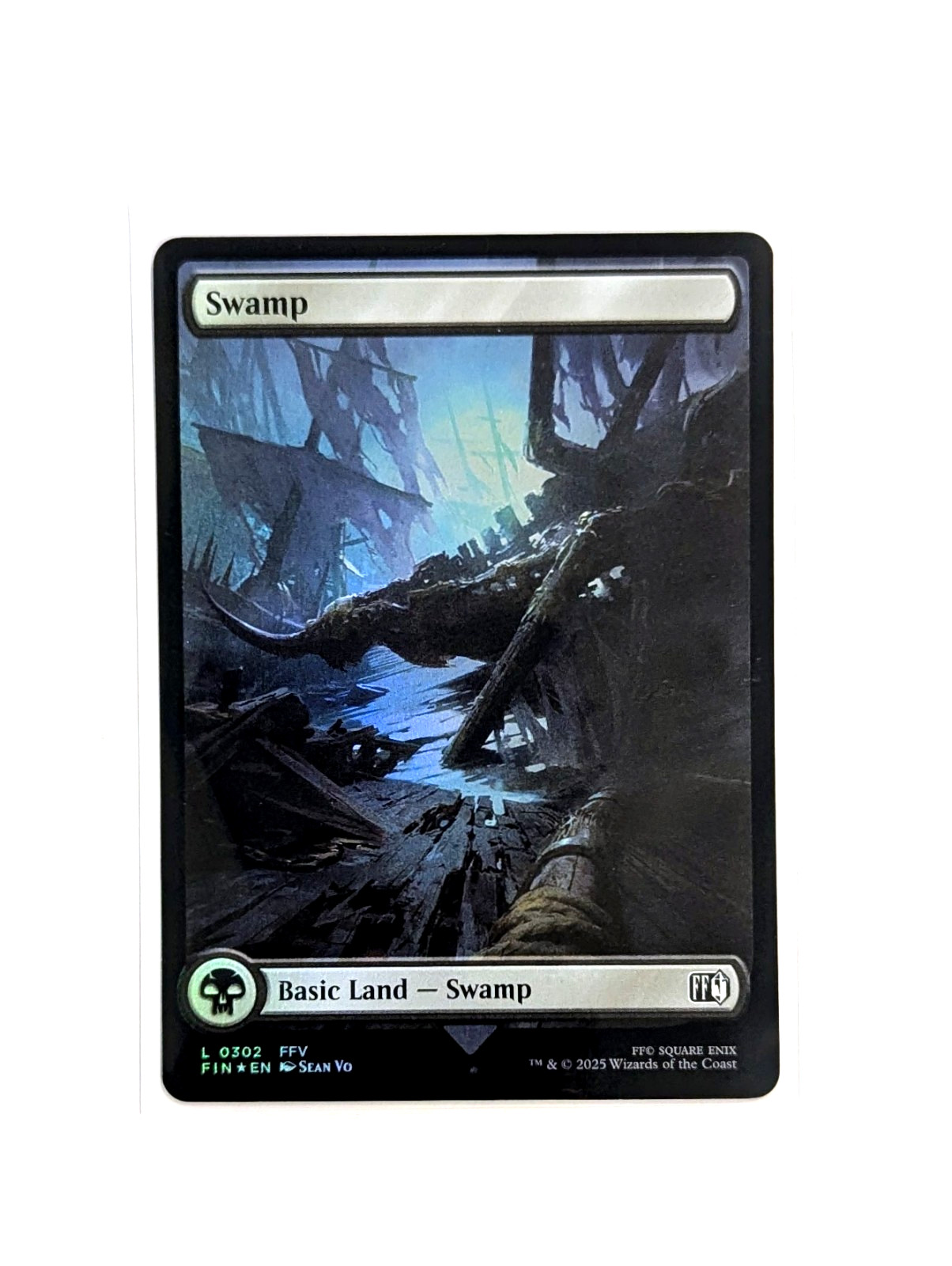 Swamp L 0302 Basic Land Full Art FOIL MTG Final Fantasy FFV FIN EN NM/M