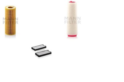MANN-FILTER Inspektionspaket Filtersatz L Aktivkohlefilter Filtereinsatz für E70