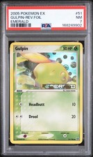 2005 POKEMON EX EMERALD #51 GULPIN-REVERSE FOIL PSA 7 on eBay
