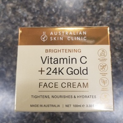 Australian Skin Clinic Brightening Vitamin C + 24k Gold Face Cream 3.38 fl oz