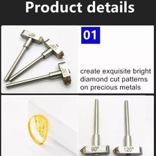Metal Diamond Cutter Jewelry Polishing Durable Steel Hammer Head Silver BrassYL