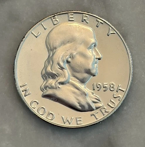 1958-P Franklin Half Dollar - Proof - 90% Silver