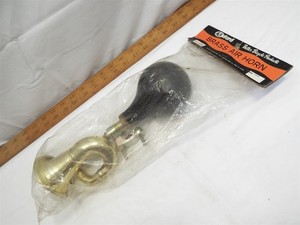 Vintage Condor Brass Twist Bicycle Auto Car Bulb Horn Ahooga Oxford Boat NOS