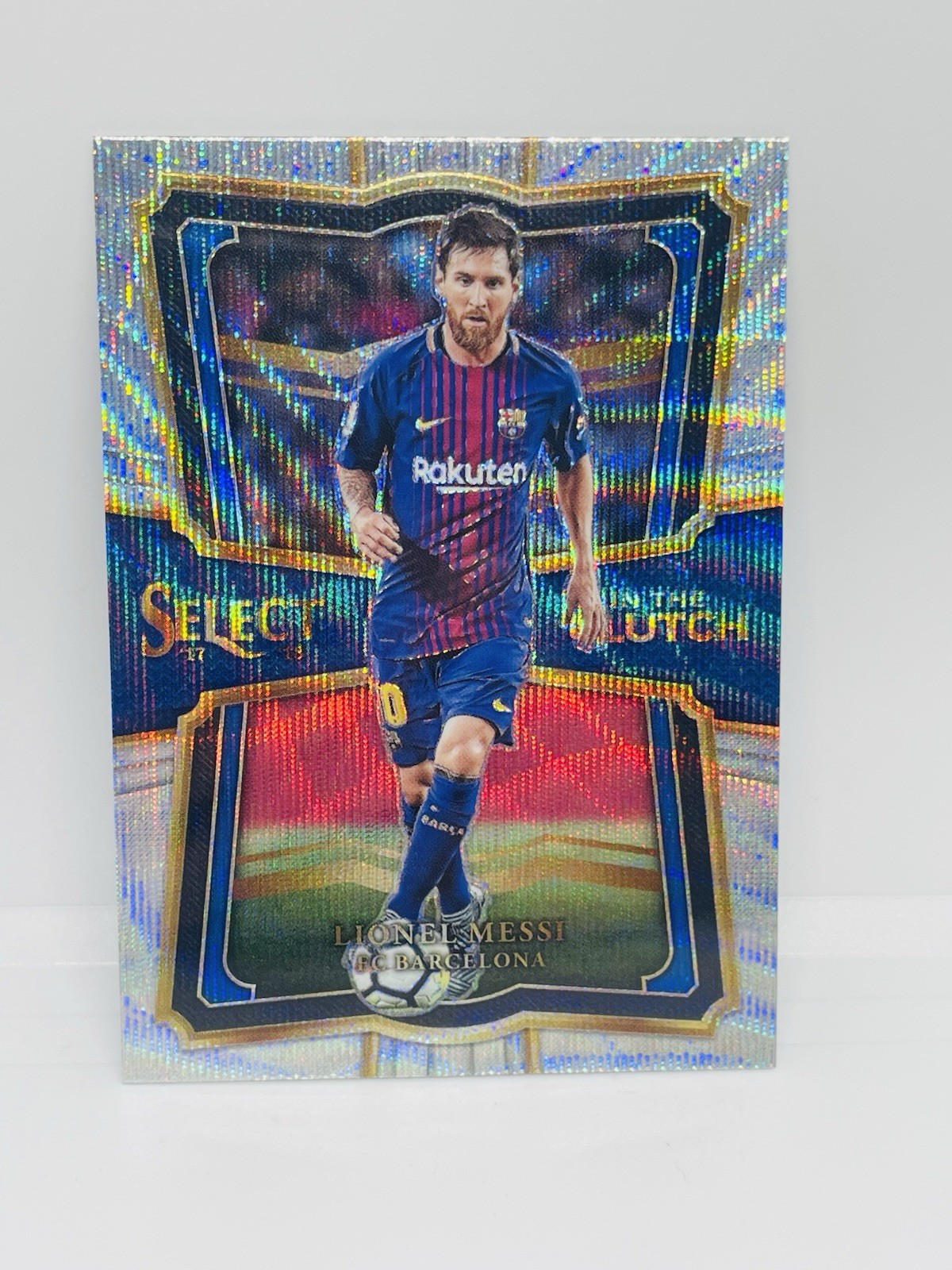 LIONEL MESSI 2017-18 Select Soccer In The Clutch Prizm IC-35 FC Barcelona SC216