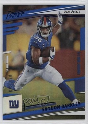 2022 Panini Prestige Xtra Points Premium Blue 15/299 Saquon Barkley #217 02v3