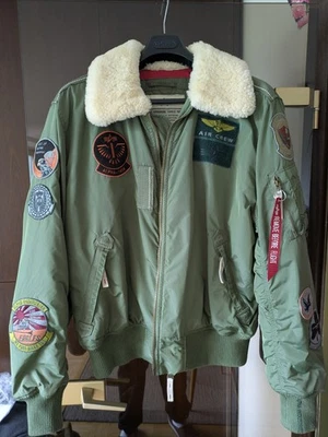 Alpha Industries Injector III Air Crew Bomber Jacke XXL Sage-Green - Bild 1 von 4