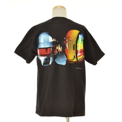 DAFT PUNK GEEKS RULE Silkscreen Back Printing T shirt Size M Black 