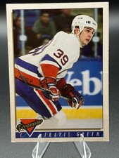 1993-94 Topps Premier Hockey - Travis Green #489 Base Card - New York Islanders