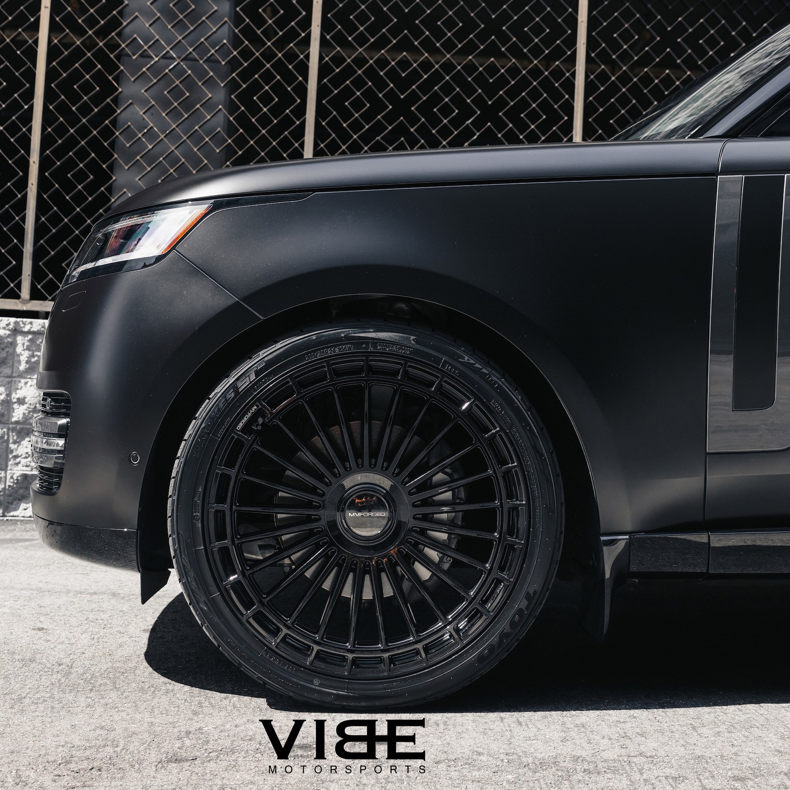 MV Forged MVF40 Black 24x9 Concave Wheels Rims Fits Bentley Mulsanne