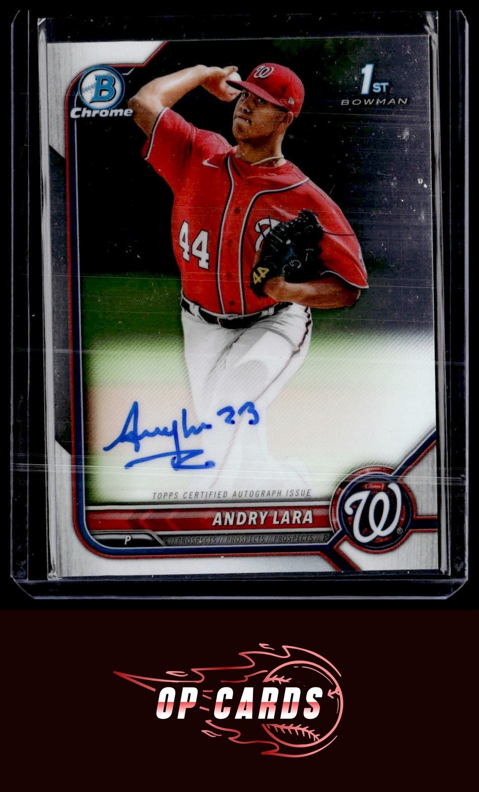 Andry Lara 2022 Bowman #CPA-AL Chrome Prospects Autographs , Free Shipping