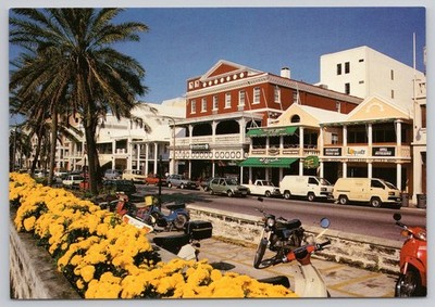 Hamilton Bermuda Rum Runners Pub Front Street Postcard #0511