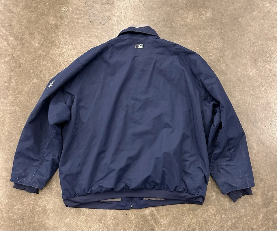 Chaqueta MAJESTIC Mariners para Hombres 4XL Azul Marino Forrada de Vellón De Colección MLB Equipo Auténtico Foto 2 de 4