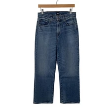 Edwin Jeans Womens 29 Blue Bree Stovepipe Crop Alderson Straight Leg High Rise