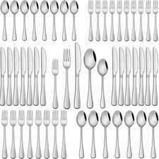 30 Pcs Silverware Sets, Premium Stainless Steel Flatware Sets Service For 6, ...