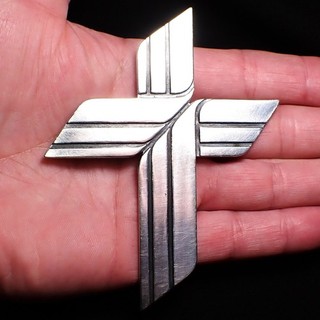 MASSIVE HUGE James Avery Sterling Silver CROSS PENDANT 69 Grams 4” x 3”