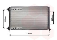 KüHler, Motor KüHlung 17002262 VAN Wezel FüR Fiat