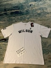 NWT FISLL WNBA A’ja Wilson Las Vegas Aces #22 White T-Shirt Unisex Sz XL FRESHIP