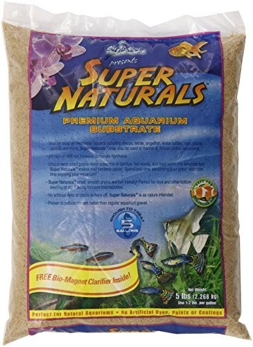 ACS05839 Super Natural Sunset Gold Sand for Aquarium, 5-Pound