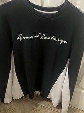 Medium men  s Black And White Armani Exchange Long Sleeve