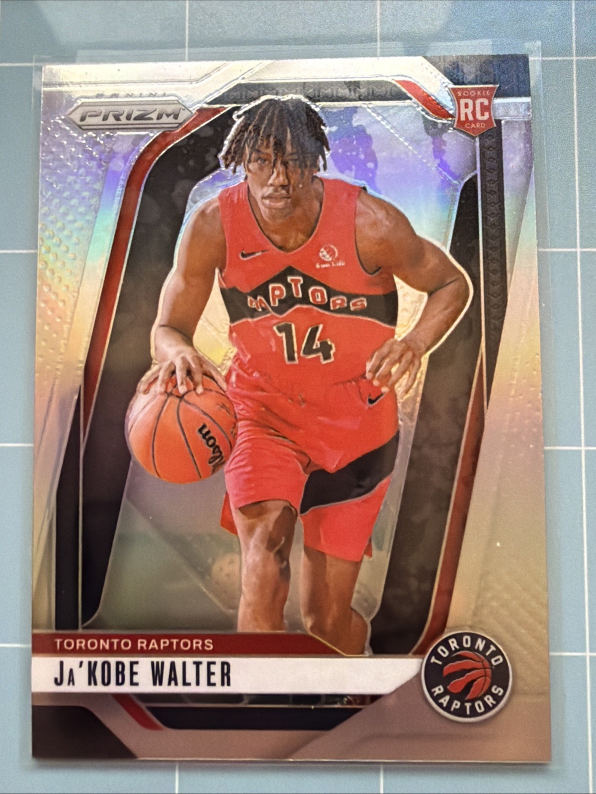 2024-25 Panini Prizm Ja'Kobe Walter RC #223 Silver Prizm Raptors