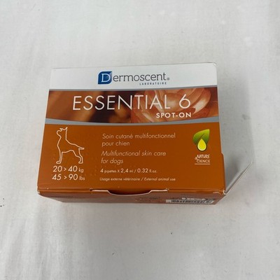 Dermoscent Essential 6 Spot-On Dog 20-40kg (45-90lb) - 3/4 Pipettes