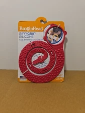 BooginHead Sippigrip Silicone Cup Bottle & Toy Tether For Toddlers Babies Pink 
